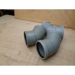 3 nieuwe riool bochten 125 mm 45 graden