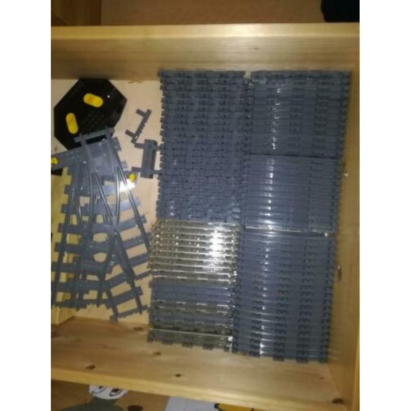 Lego rails los, flexibele gebogen rechte en metalen rails