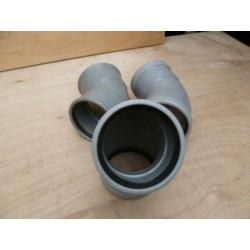 3 nieuwe riool bochten 125 mm 45 graden