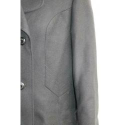 Vintage jas retro wol zwart maat 38 40 seventies