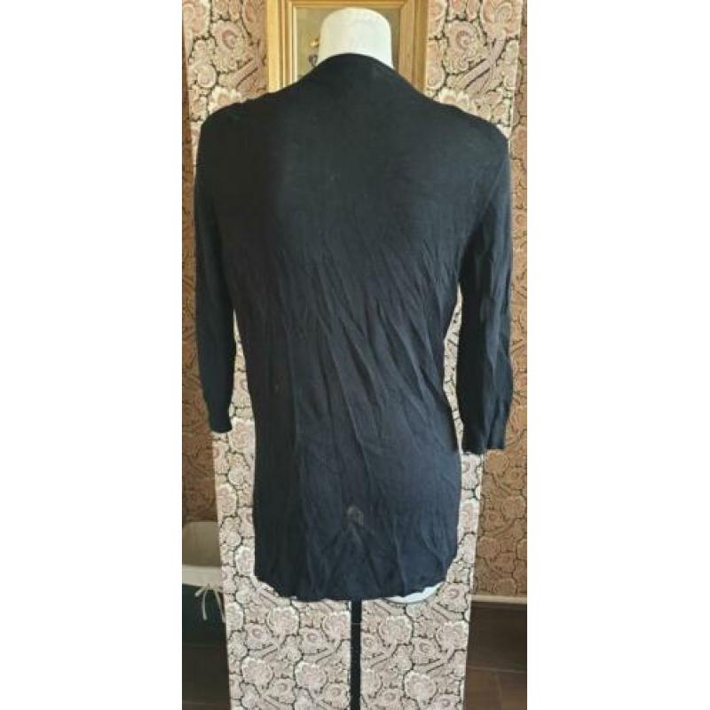 ZGAN zwarte mooie EDGAR VOS vest mt M 38/40, vestje zwart