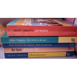Set 5x MART SMEETS boeken Koers Bezeten Stoempen Brok keel