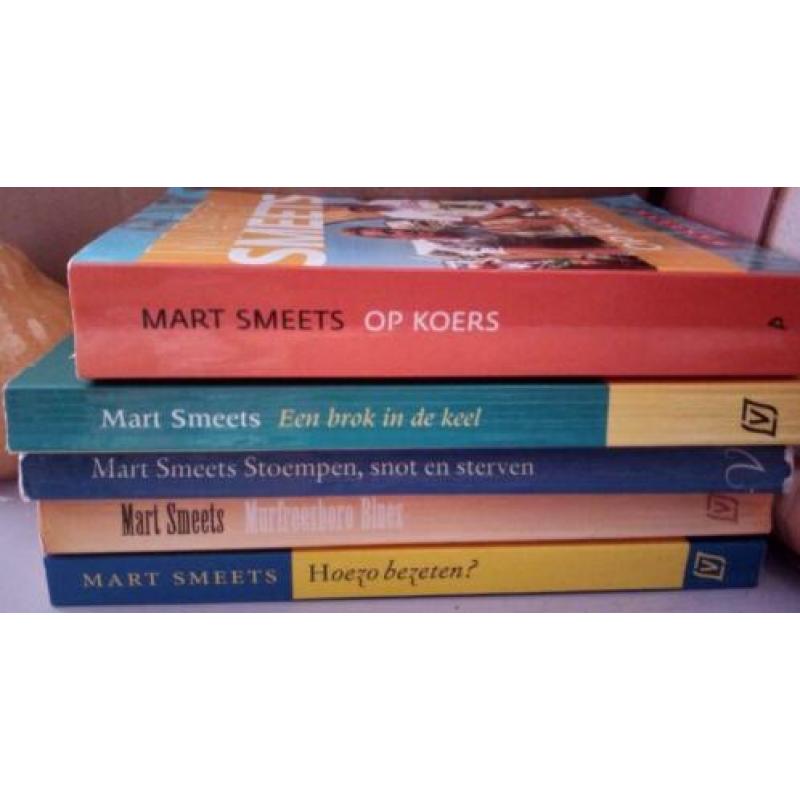 Set 5x MART SMEETS boeken Koers Bezeten Stoempen Brok keel