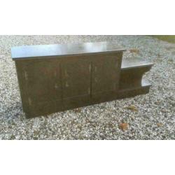 115, eiken dressoir (zwart geverfd) te koop