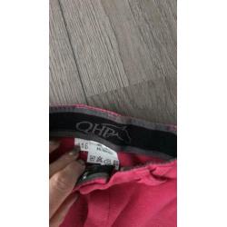 Paardrijbroek roze met paars maat 116 merk OHP