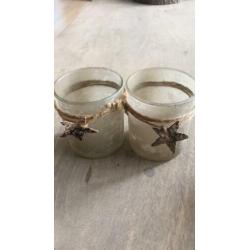 Diverse waxinelichthouders / glaasjes