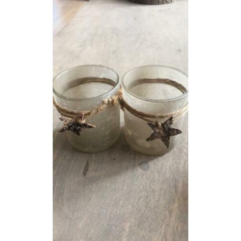 Diverse waxinelichthouders / glaasjes