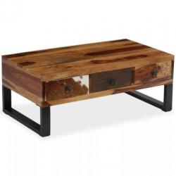 Nieuwe Salontafel 90x50 cm massief sheeshamhout UITVERKOOP!