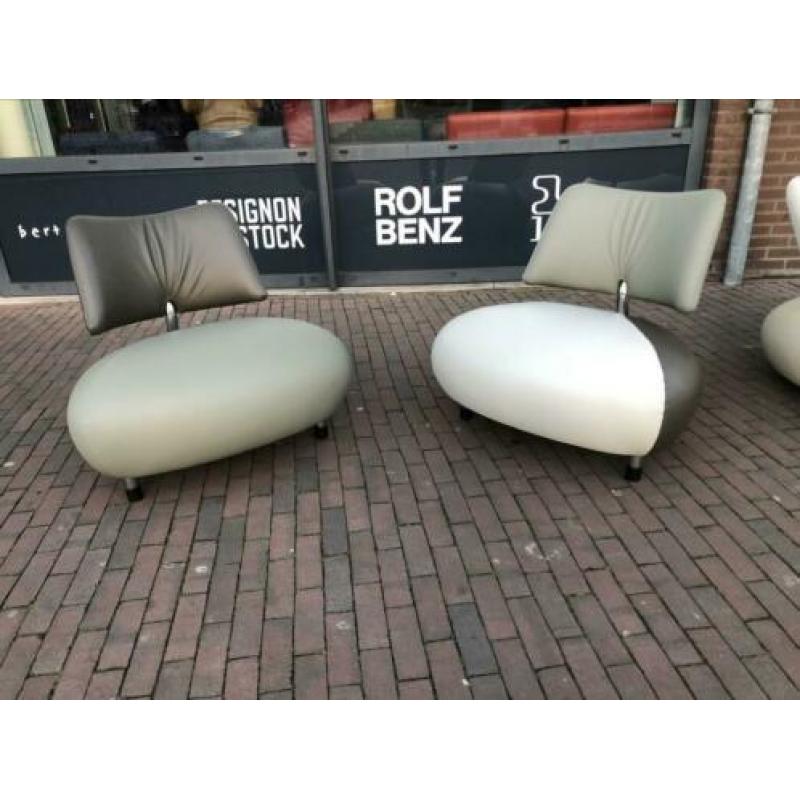 Nieuw Olive & Avocado senso leer Pallone leolux fauteuil