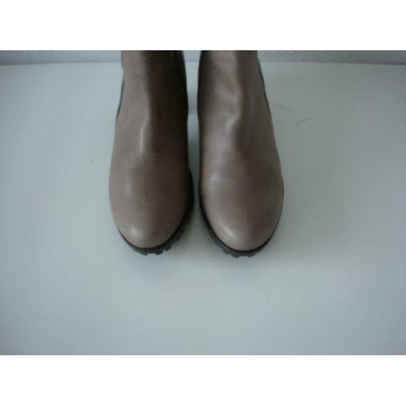 GABOR MAAT 40 laarzen taupe grijs beige snake accenten zgan