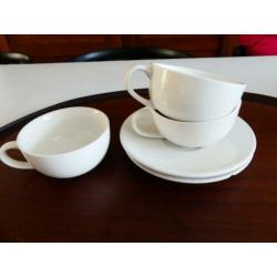 3 Cappuccino bekers - Dille en Kamille