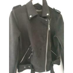 suede dames biker jasje