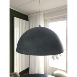 Ronde hanglamp betonlook