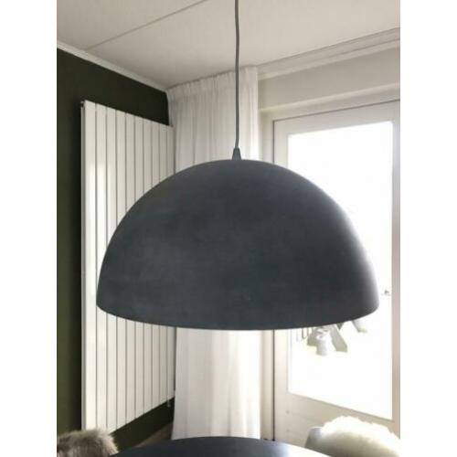Ronde hanglamp betonlook
