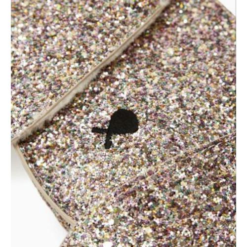 Glittertasje konijn. Oud roze, goud, rosé. Nieuw!!