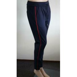 nieuwe donkerblauwe VERO MODA broek met rood