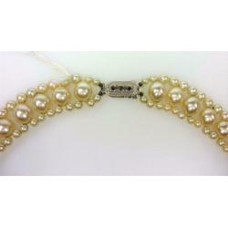 Opruiming Vintage parel collier / Z5677a