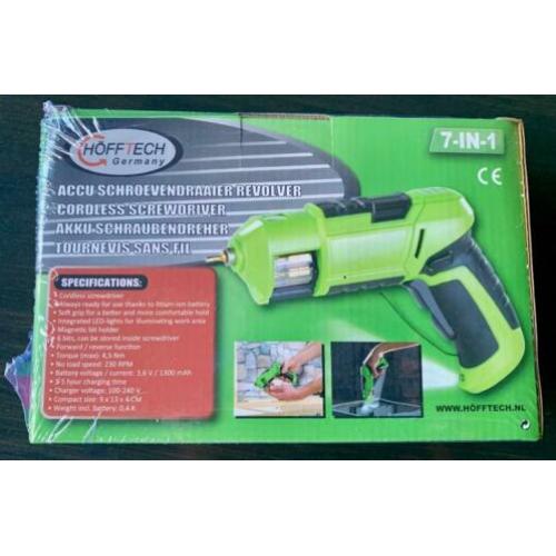 Hofftech Accuschroevendraaier  Revolver functie. 3,6V Li-ion