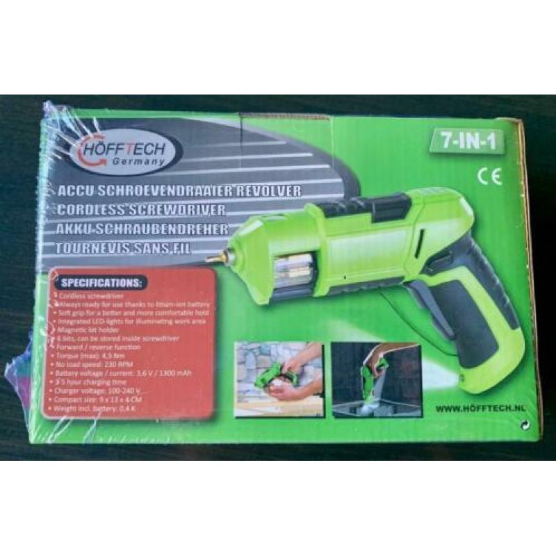 Hofftech Accuschroevendraaier  Revolver functie. 3,6V Li-ion