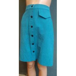 Vintage doorknoop rok ( 70s/80s) met sierzakje ( MT M)