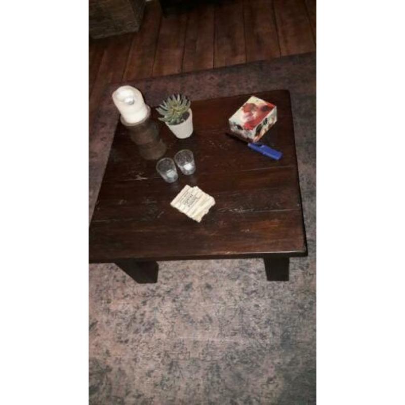 sterke salontafel 4 cm dik blad massief