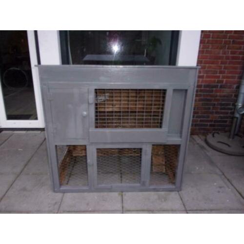 Hard houten konijnenhok