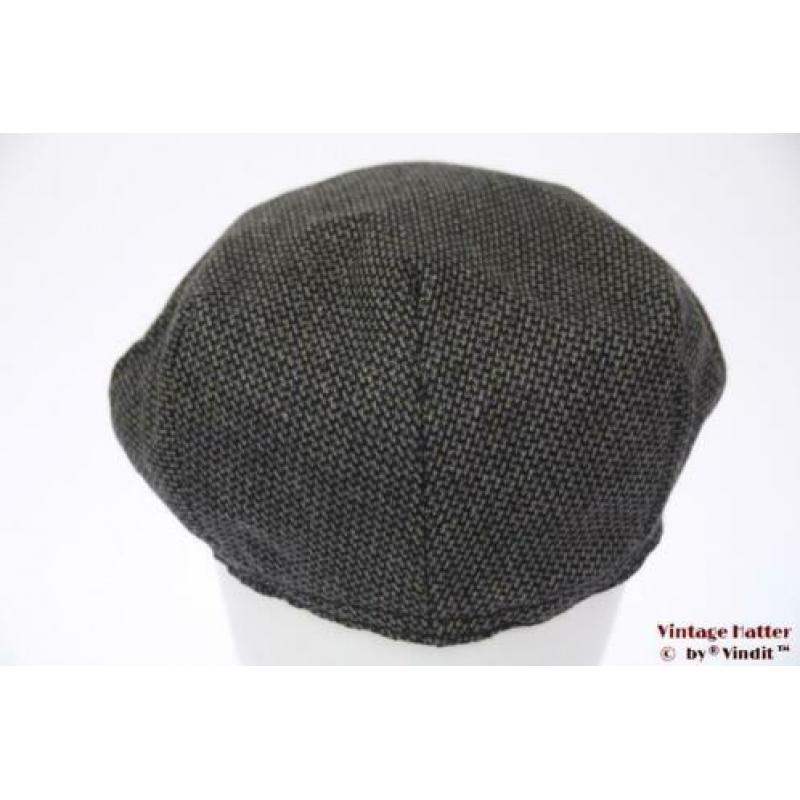 Vintage flatcap Platte pet TCM grijs met oorwarmer 59,5