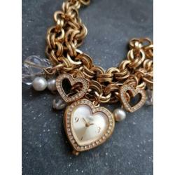 Guess dameshorloge met bedeltjes