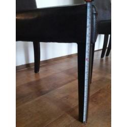 Leren eetkamerstoelen 3 stuks of per stuk