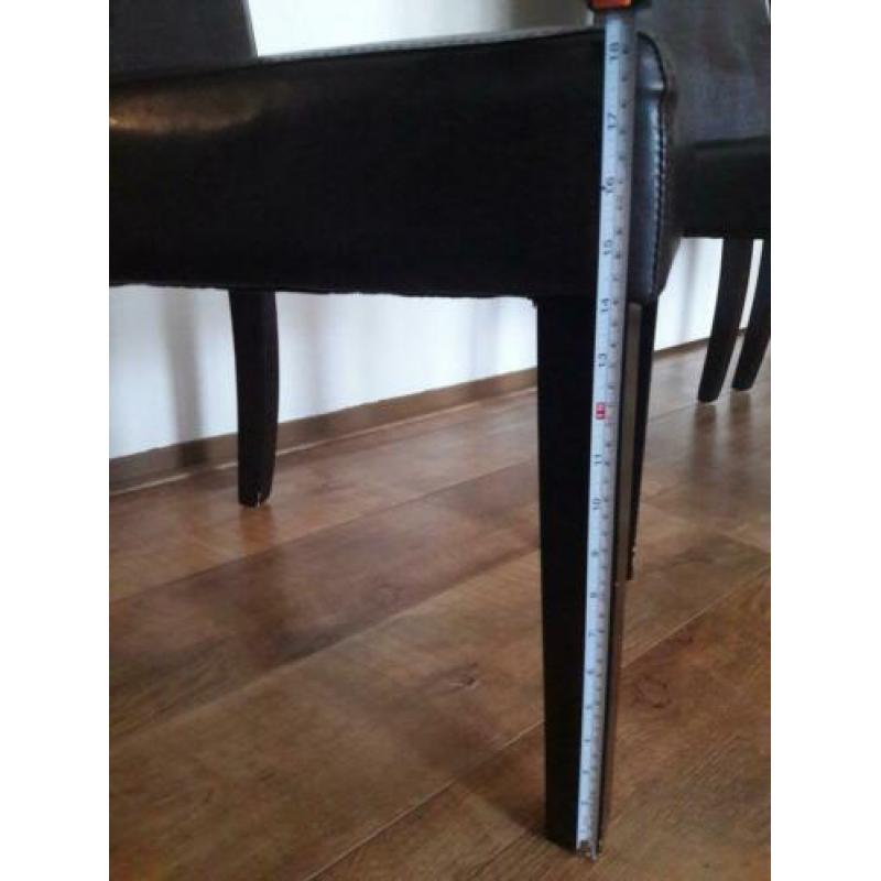 Leren eetkamerstoelen 3 stuks of per stuk