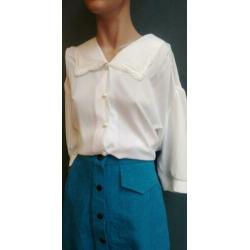 Vintage doorknoop rok ( 70s/80s) met sierzakje ( MT M)