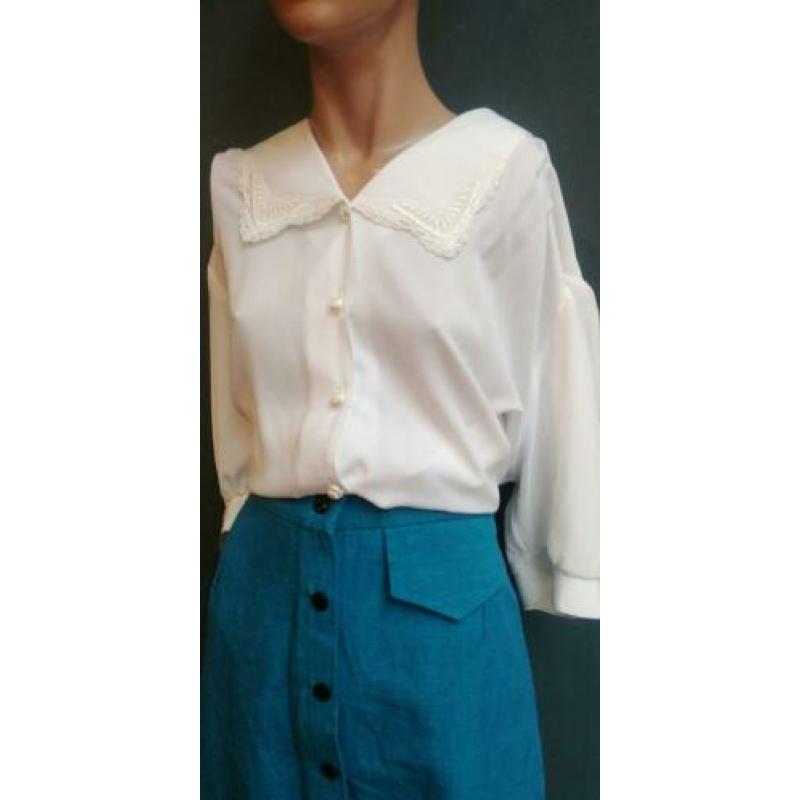 Vintage doorknoop rok ( 70s/80s) met sierzakje ( MT M)