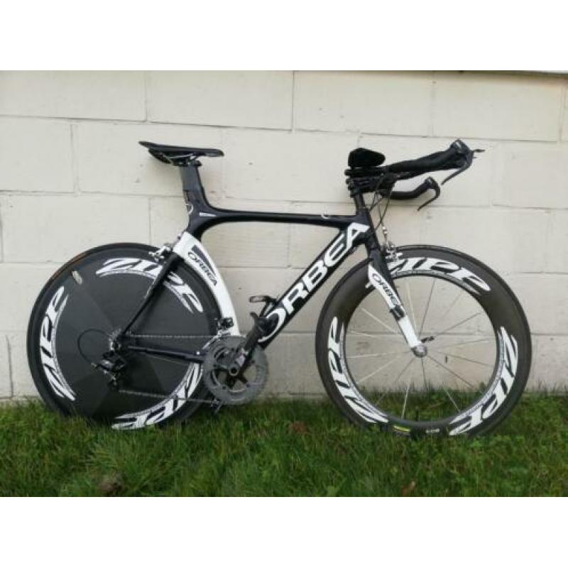 Orbea Orca full carbon tijdrit. Zipp