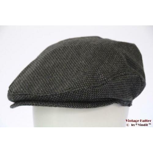 Vintage flatcap Platte pet TCM grijs met oorwarmer 59,5