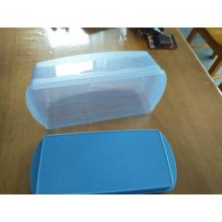 blauw, tupperware