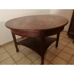 VINTAGE salontafel van eikenhout