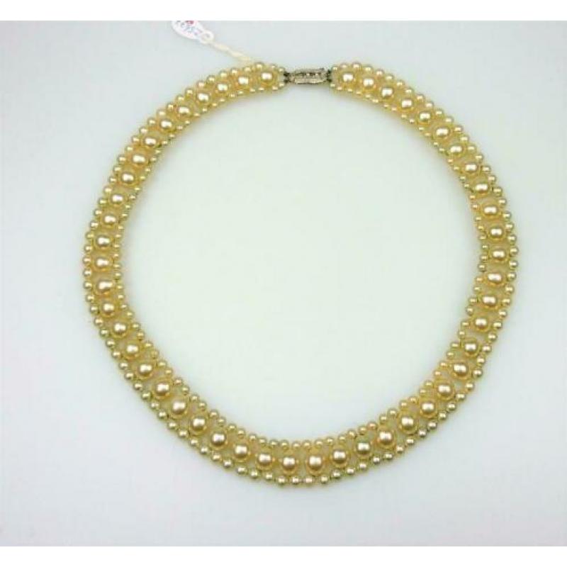 Opruiming Vintage parel collier / Z5677a