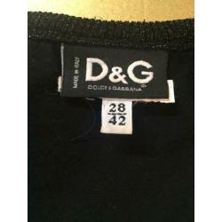 Mooie originele zwarte D&G top maat 38