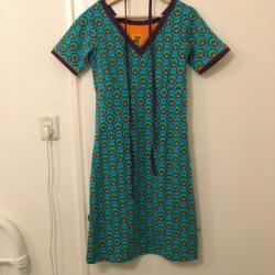Nieuwe Halsoverkop jurk maat S Retro Bloem
