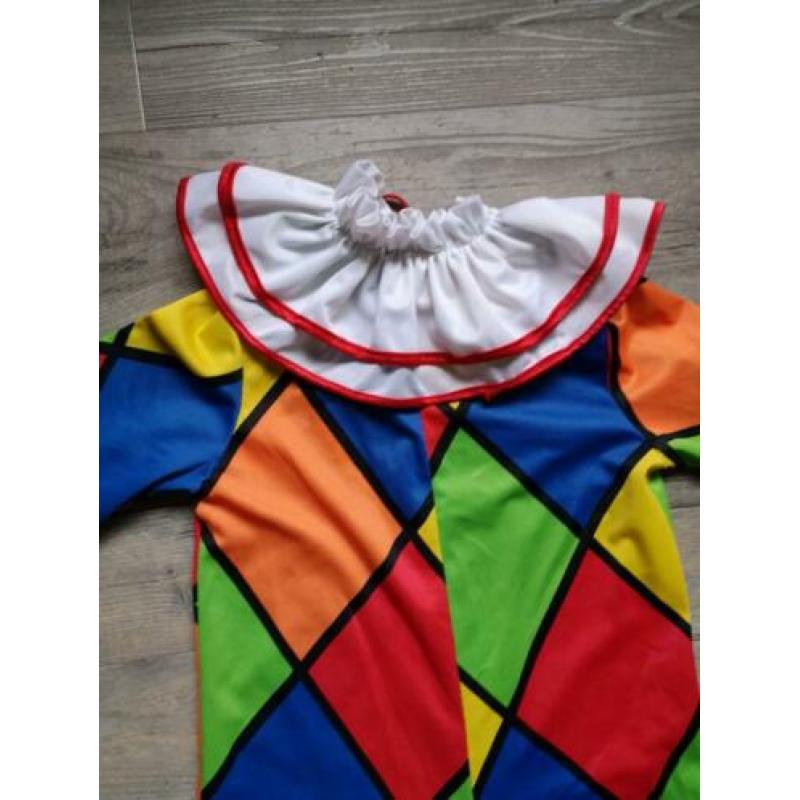 Clownspak mt 128 met pruik