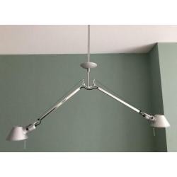 Artemide Tolomeo Due Bracci hanglamp aluminium