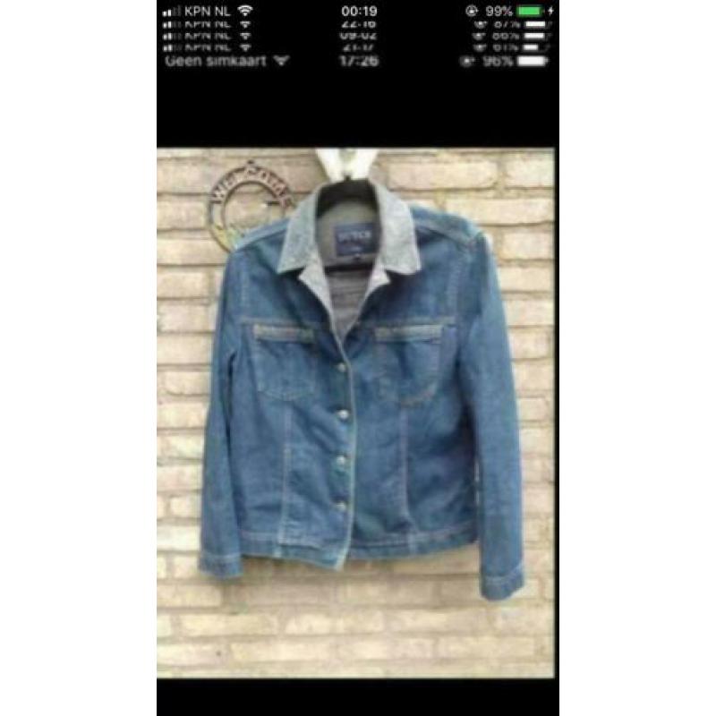 Soepel spijkerjasje blauw van Dutch Jeans maat 42. ZGAN