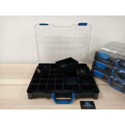 T-boxx koffers Sortimo gevuld met bakjes nieuw ORIGINEEL !