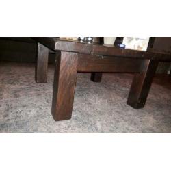 sterke salontafel 4 cm dik blad massief