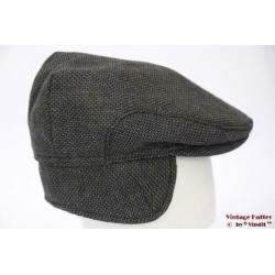 Vintage flatcap Platte pet TCM grijs met oorwarmer 59,5