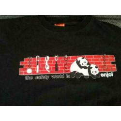 fun t-shirt the safety world is ENJOI zgan maat M