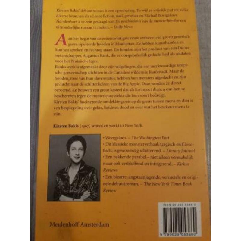Kirsten Bakis-de geschiedenis van de monsterhonden