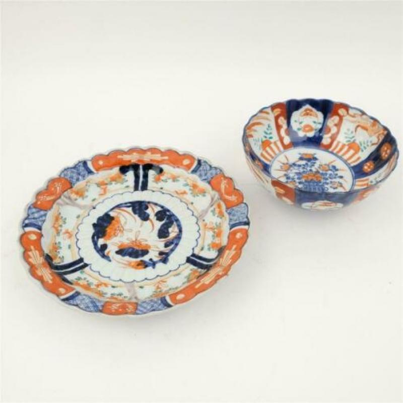 Imari bord en kom