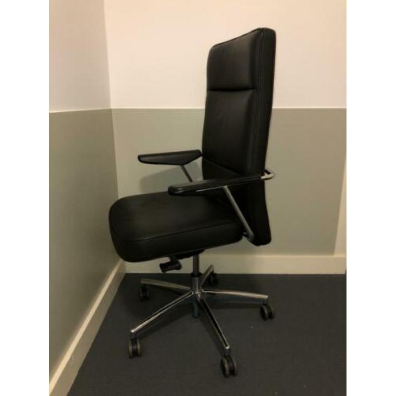 Thonet leren bureaustoel