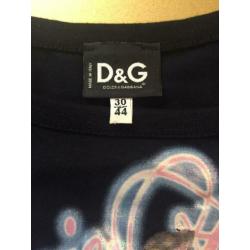 Mooie originele zwarte D&G top maat 38